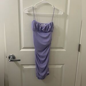 Princess Polly lavender gathered mini dress